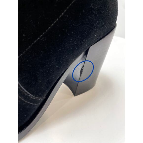 Jeffrey Campbell Jessine Black Suede Pointy Toe Bootie Size 9 - Picture 3 of 16